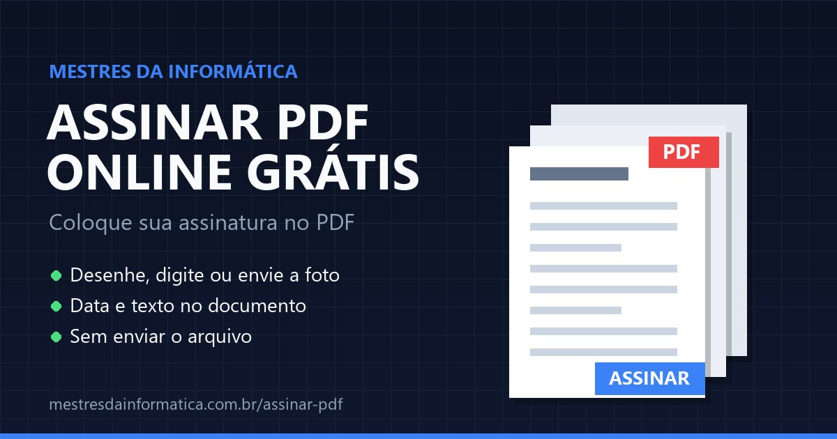 Assinar PDF online: assinar PDF online e grátis