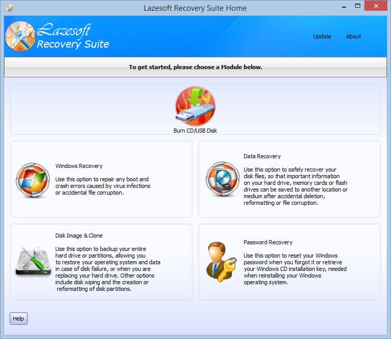 Lazesoft Recovery Suite Home A ferramenta gratuita que todos os técnicos em informática deverem ter