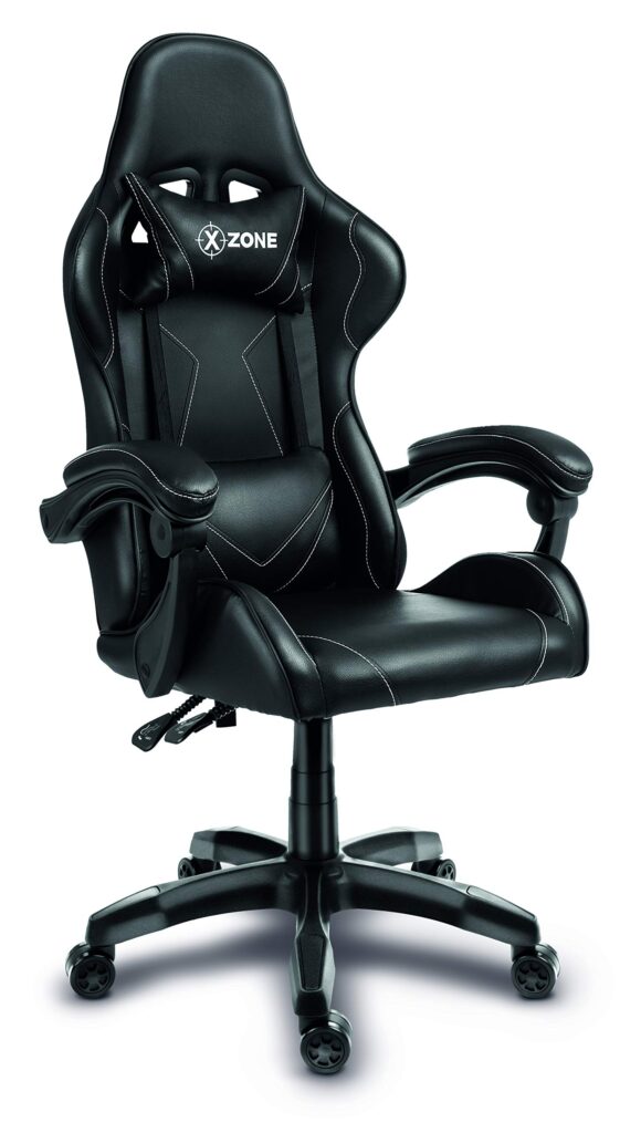 Cadeira Gamer XZONE, Premium, Preto/Branco, Ajuste de 0 a 13° - CGR-01-BW