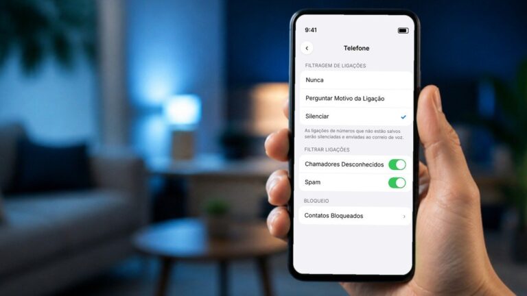 ajustes do iphone com a opcao silenciar ligacoes de numeros QCo4t