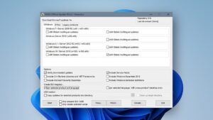 janela do wsus offline update generator sobre o fundo do win H2GU9