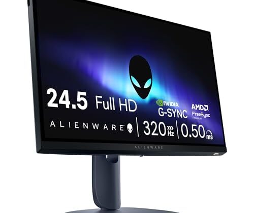 Monitor Gamer Alienware 25″, Full Hd (1920 x 1080), 320 Hz, Aw2525hm | NVIDIA G-…